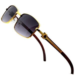 Sunglasses Men's Fashion Square Black Lens Cholo Gangs Rapper Shades Hip Hop New